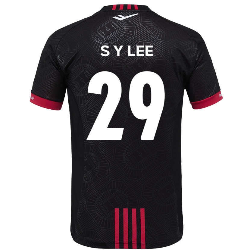 Danxen Women Seong-Yun Lee #29 Black Red Home Jersey 2025/26 T-Shirt