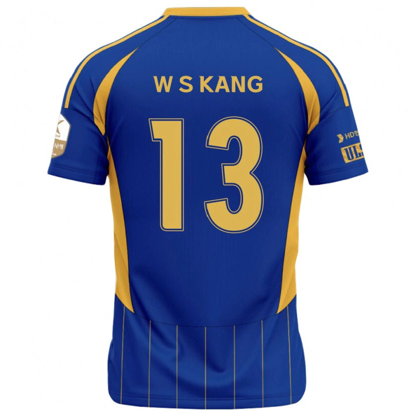 Danxen Women Sang-Woo Kang #13 Royal Blue Yellow Home Jersey 2025/26 T-Shirt