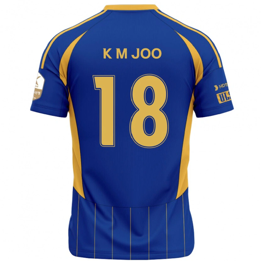 Danxen Women Min-Kyu Joo #18 Royal Blue Yellow Home Jersey 2025/26 T-Shirt