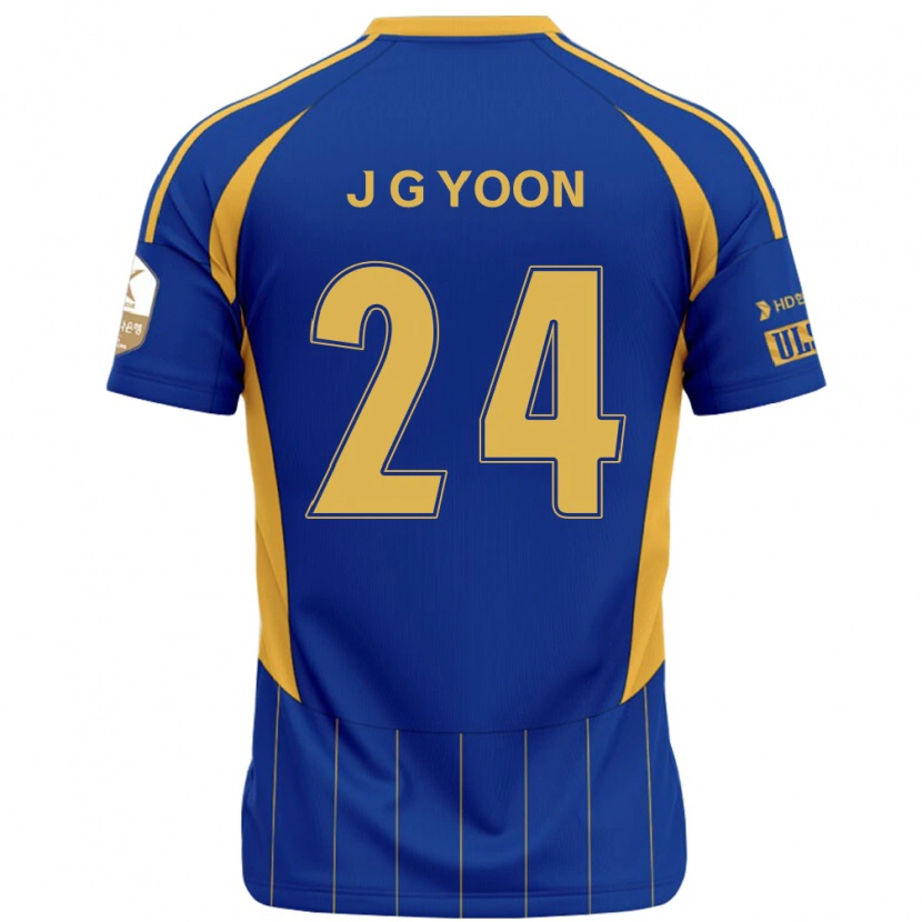 Danxen Women Jong-Gyu Yoon #24 Royal Blue Yellow Home Jersey 2025/26 T-Shirt