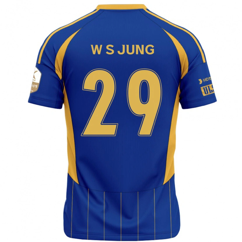 Danxen Women Woo-Seok Jung #29 Royal Blue Yellow Home Jersey 2025/26 T-Shirt