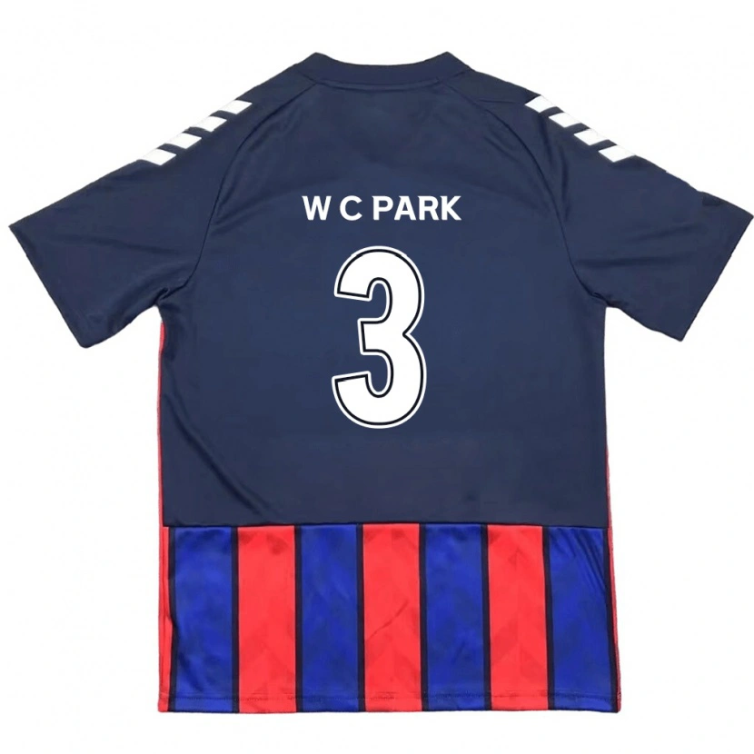 Danxen Women Cheol-Woo Park #3 Royal Blue Red Home Jersey 2025/26 T-Shirt