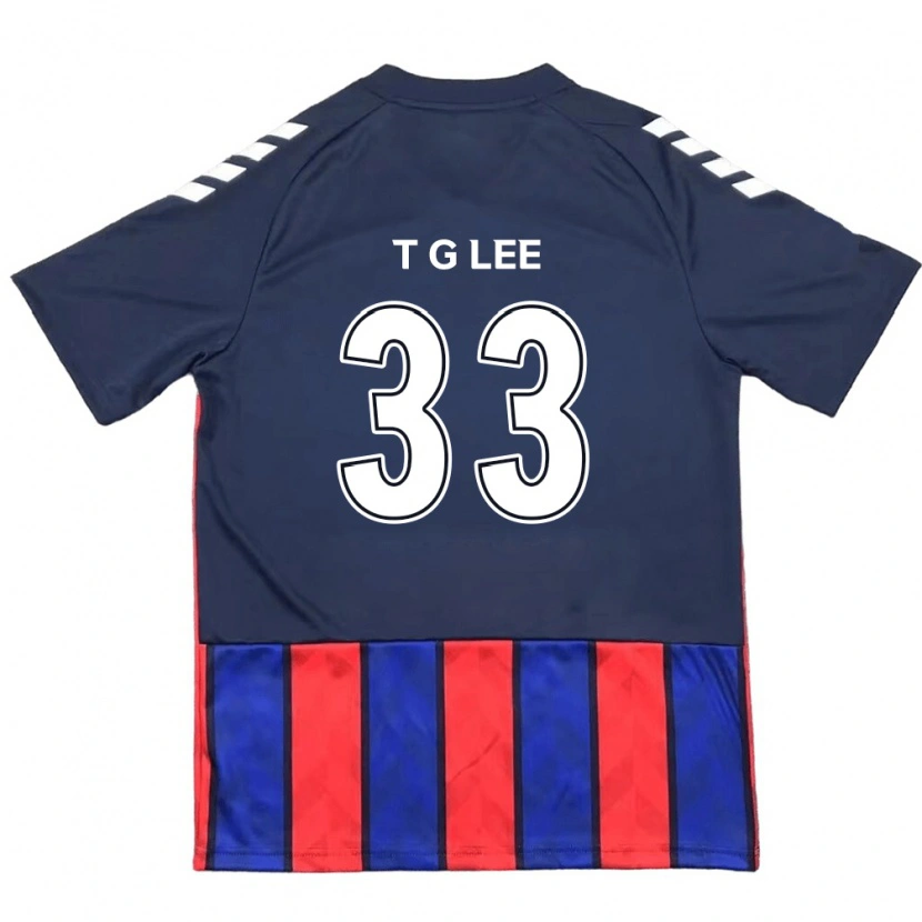 Danxen Women Taek-Geun Lee #33 Royal Blue Red Home Jersey 2025/26 T-Shirt