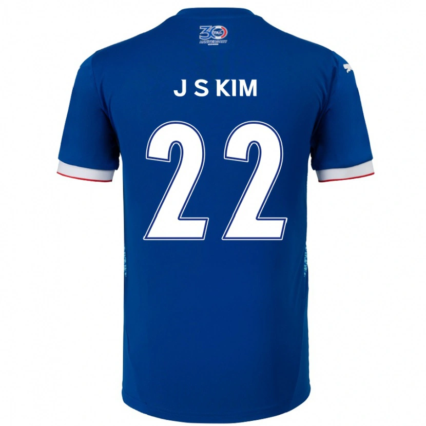 Danxen Women Sang-Jun Kim #22 Royal Blue White Home Jersey 2025/26 T-Shirt