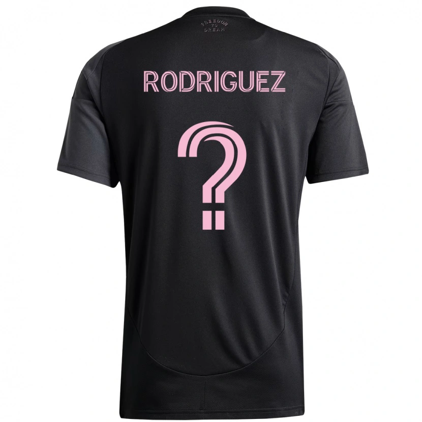 Danxen Women Emerson Rodríguez #0 Black Pink Away Jersey 2025/26 T-Shirt