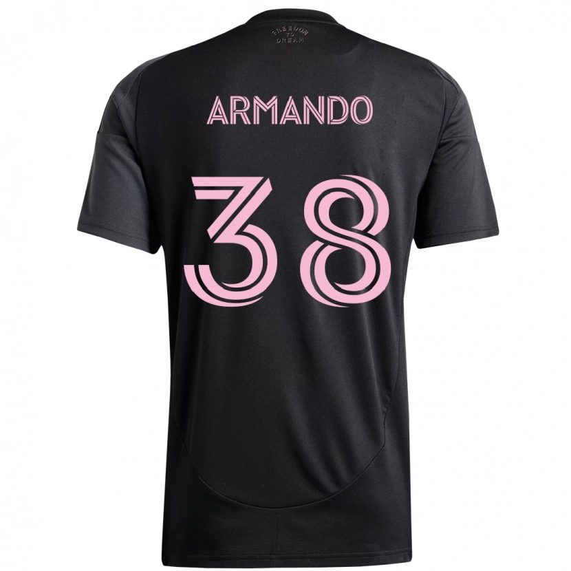 Danxen Women Máximo Armando #38 Black Pink Away Jersey 2025/26 T-Shirt