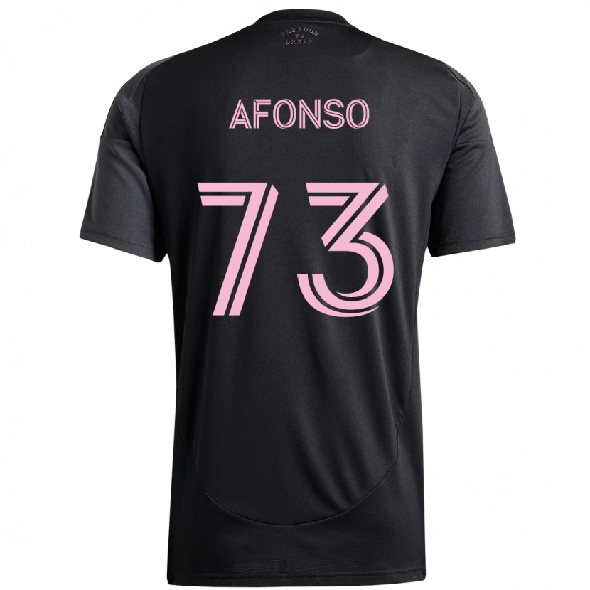 Danxen Women Leo Afonso #73 Black Pink Away Jersey 2025/26 T-Shirt