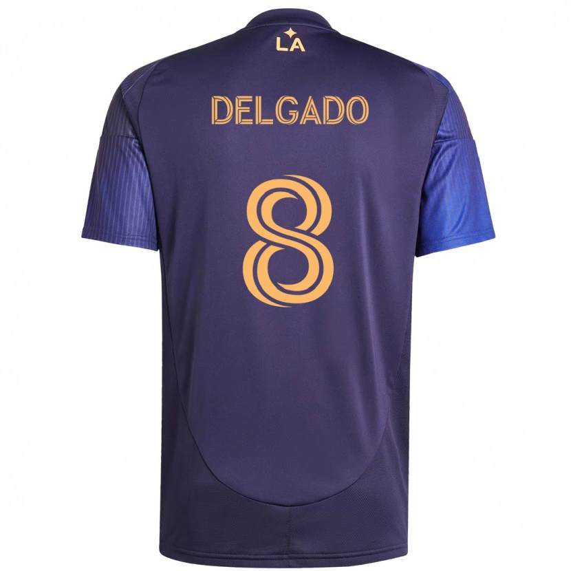 Danxen Women Mark Delgado #8 Purple Blue Away Jersey 2025/26 T-Shirt