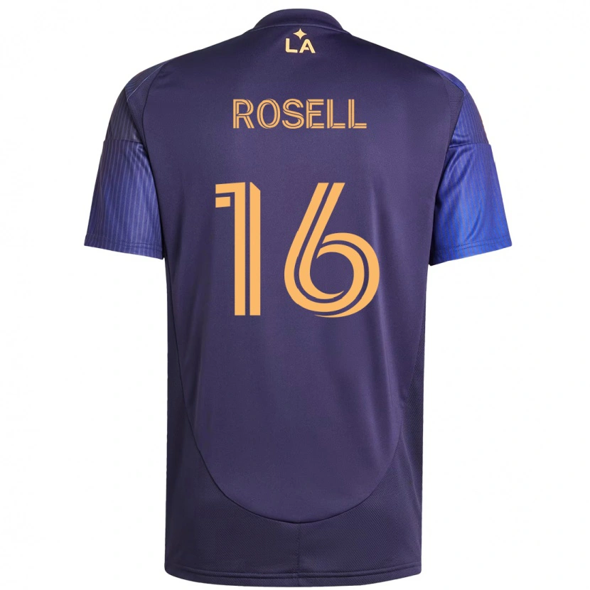 Danxen Women Uri Rosell #16 Purple Blue Away Jersey 2025/26 T-Shirt