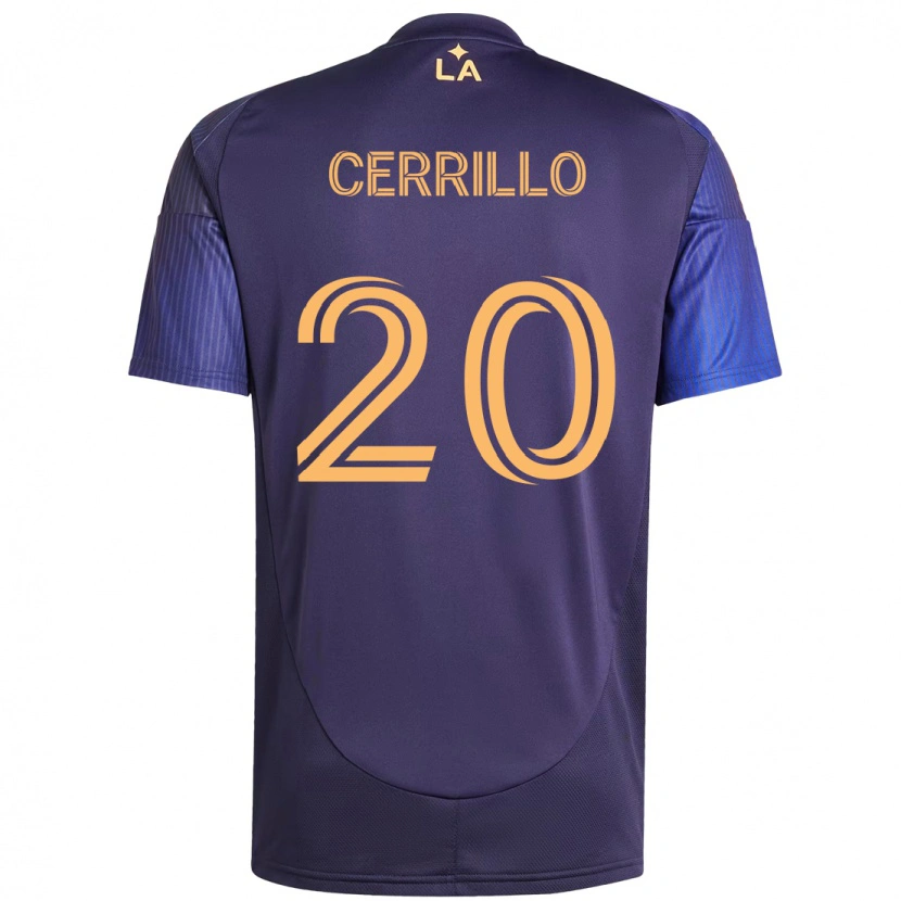 Danxen Women Edwin Cerrillo #20 Purple Blue Away Jersey 2025/26 T-Shirt