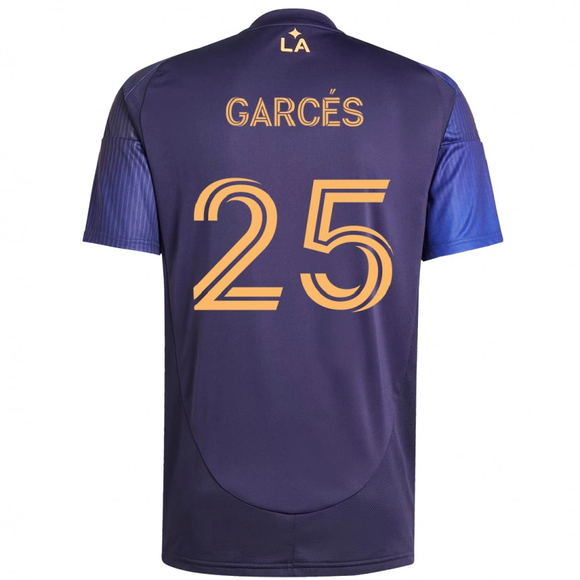Danxen Women Carlos Garcés #25 Purple Blue Away Jersey 2025/26 T-Shirt