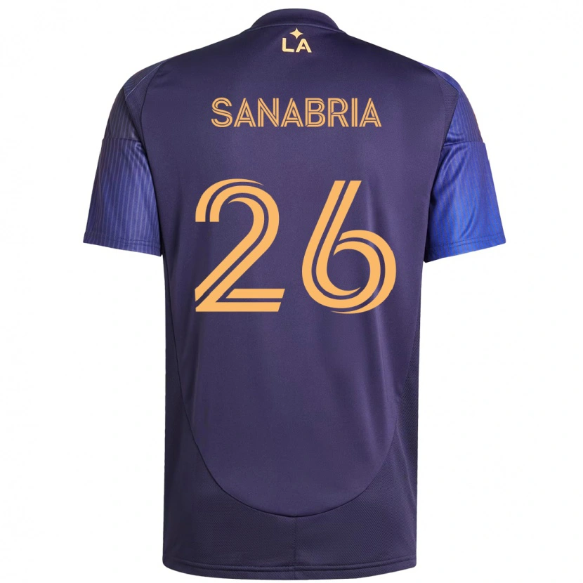 Danxen Women Lucas Sanabria #26 Purple Blue Away Jersey 2025/26 T-Shirt