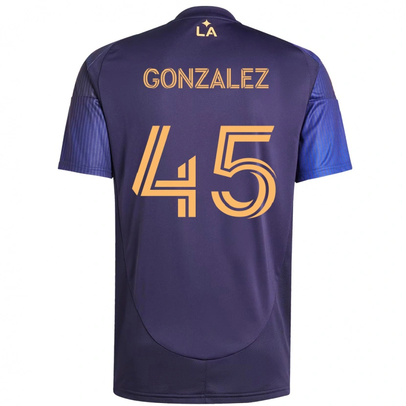 Danxen Women Adrián González #45 Purple Blue Away Jersey 2025/26 T-Shirt