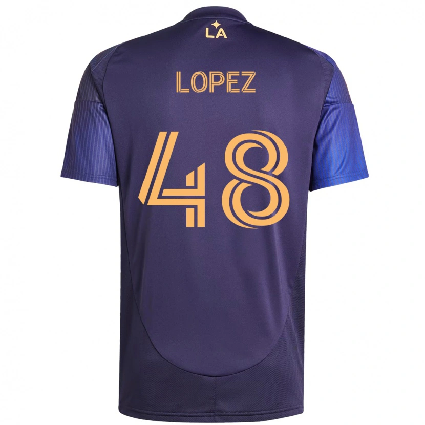 Danxen Women Diego López #48 Purple Blue Away Jersey 2025/26 T-Shirt