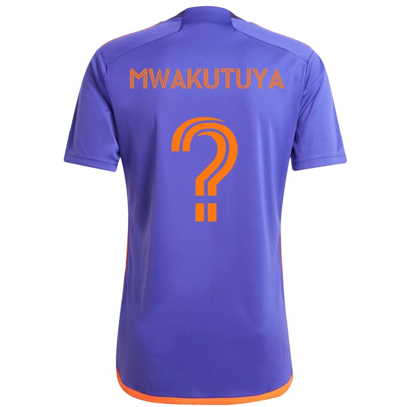 Danxen Women Isaac Mwakutuya #0 Purple  Orange Away Jersey 2025/26 T-Shirt