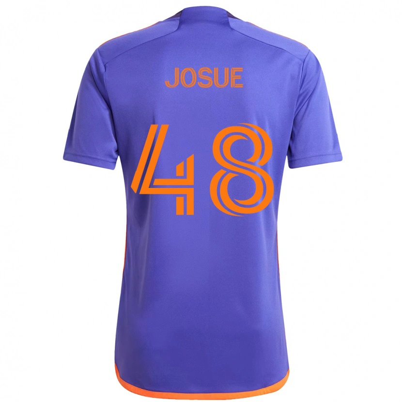 Danxen Women Josué #48 Purple  Orange Away Jersey 2025/26 T-Shirt
