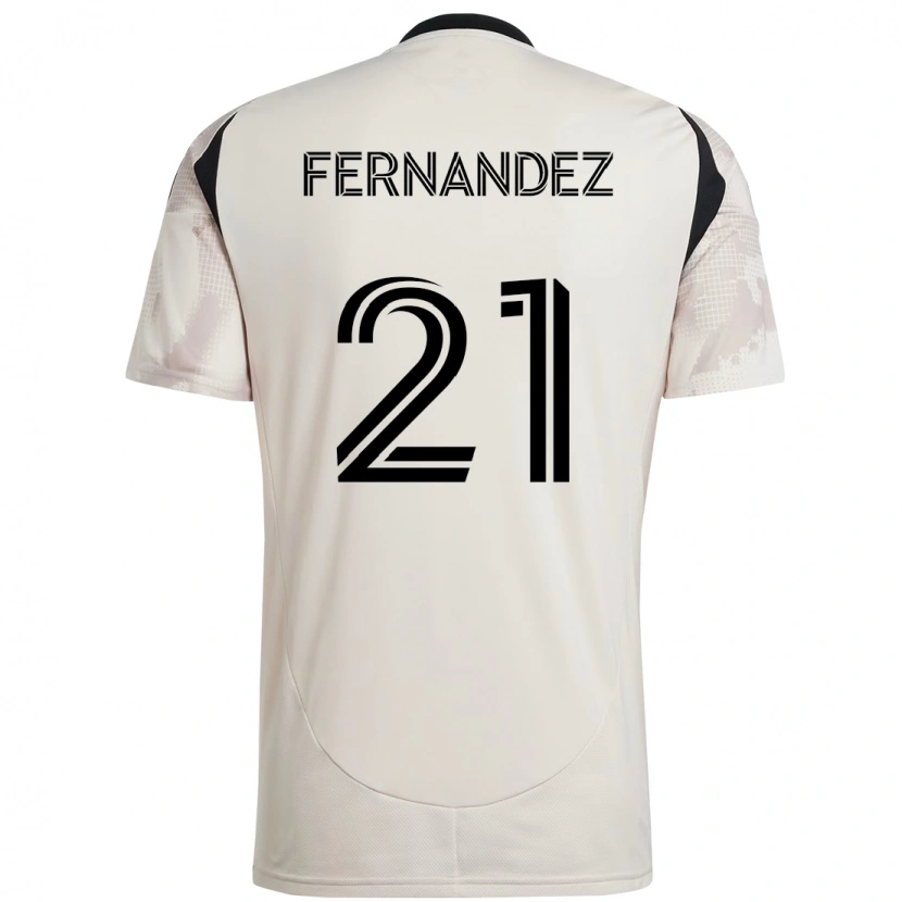 Danxen Women Omir Fernandez #21 Beige Black Away Jersey 2025/26 T-Shirt
