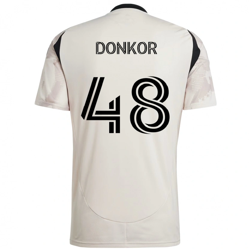 Danxen Women Ronald Donkor #48 Beige Black Away Jersey 2025/26 T-Shirt