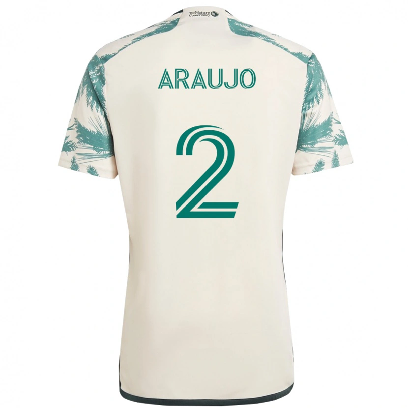 Danxen Women Miguel Araujo #2 Beige Green Away Jersey 2025/26 T-Shirt