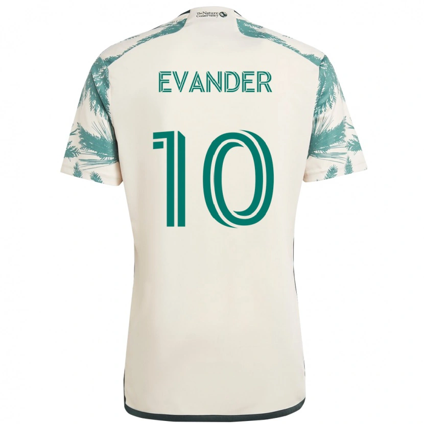 Danxen Women Evander #10 Beige Green Away Jersey 2025/26 T-Shirt