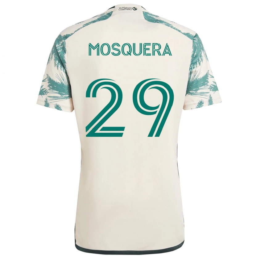 Danxen Women Juan Mosquera #29 Beige Green Away Jersey 2025/26 T-Shirt