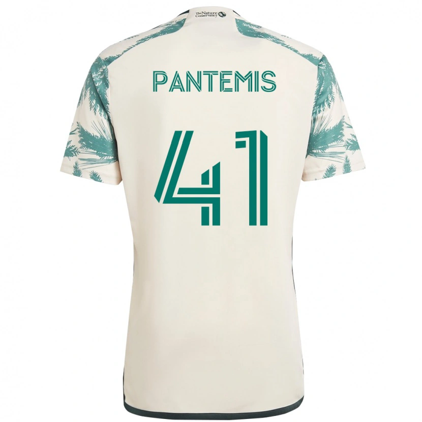 Danxen Women James Pantemis #41 Beige Green Away Jersey 2025/26 T-Shirt