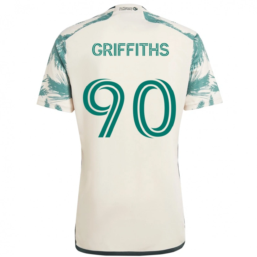 Danxen Women Reo Griffiths #90 Beige Green Away Jersey 2025/26 T-Shirt
