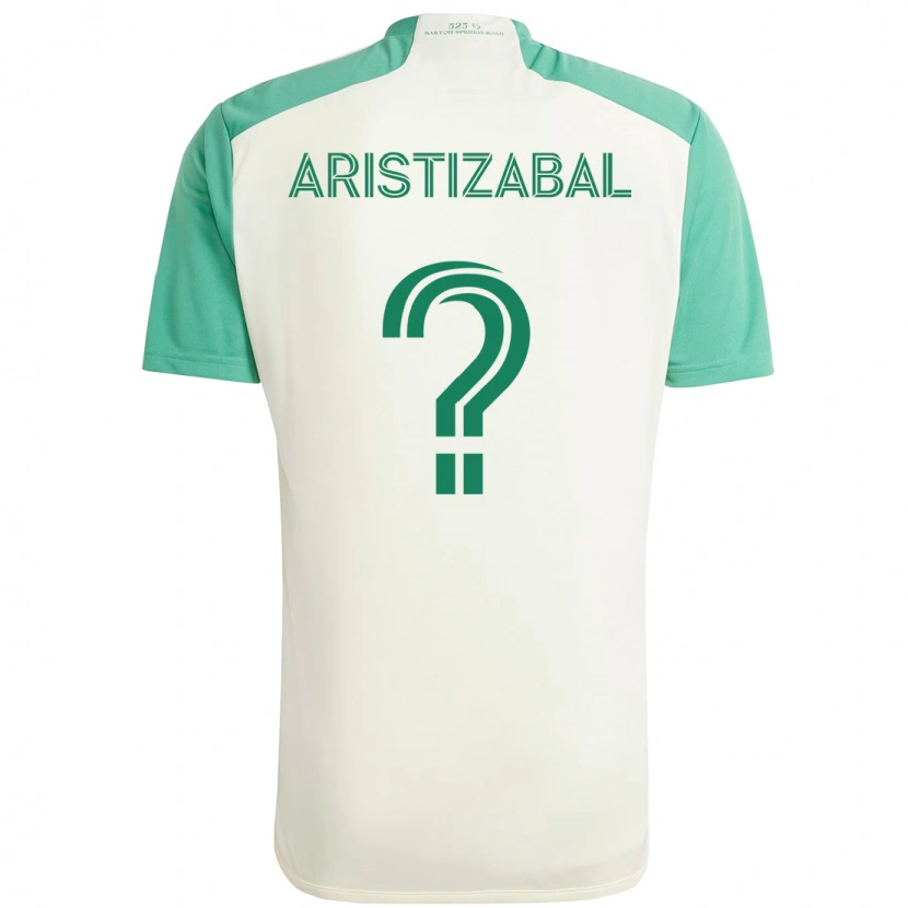 Danxen Women Nicolas Aristizabal #0 White Green Away Jersey 2025/26 T-Shirt