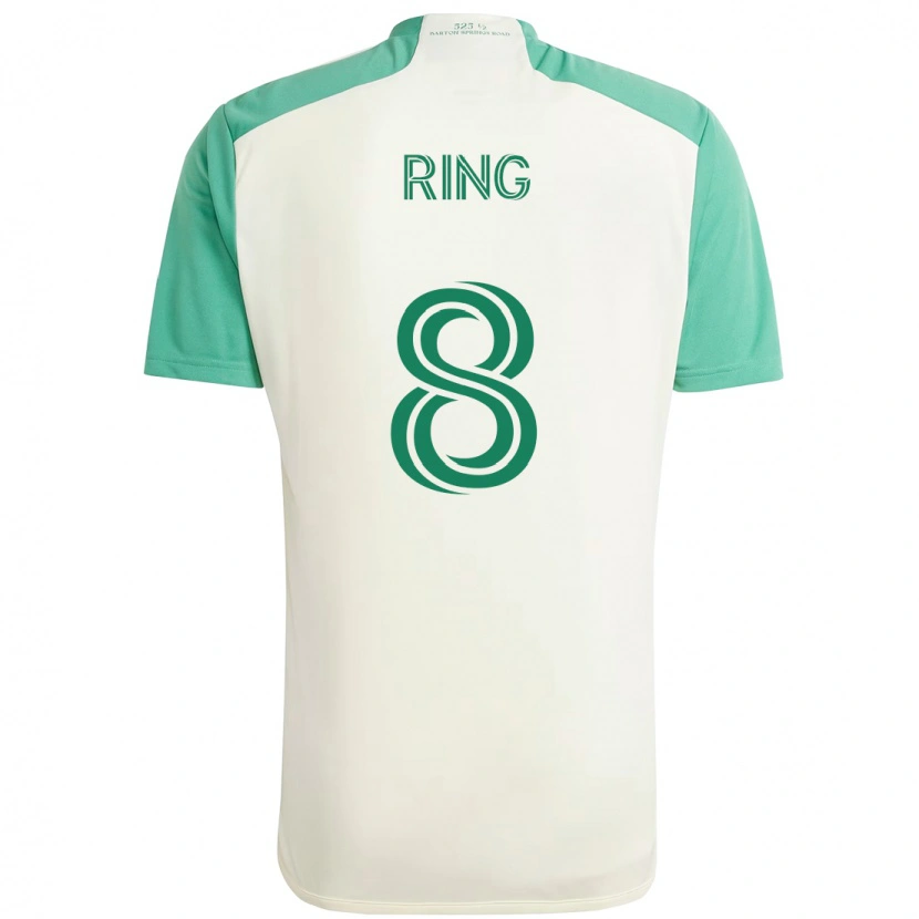 Danxen Women Alexander Ring #8 White Green Away Jersey 2025/26 T-Shirt