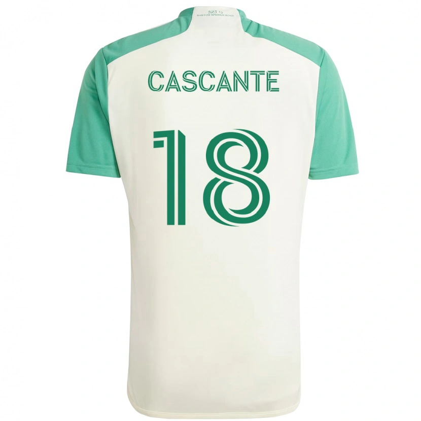 Danxen Women Julio Cascante #18 White Green Away Jersey 2025/26 T-Shirt