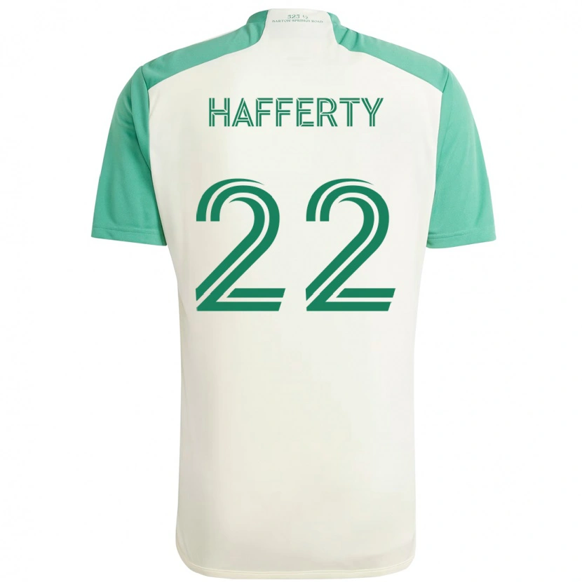Danxen Women Joe Hafferty #22 White Green Away Jersey 2025/26 T-Shirt