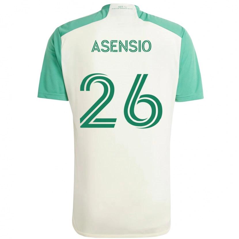 Danxen Women Charlie Asensio #26 White Green Away Jersey 2025/26 T-Shirt