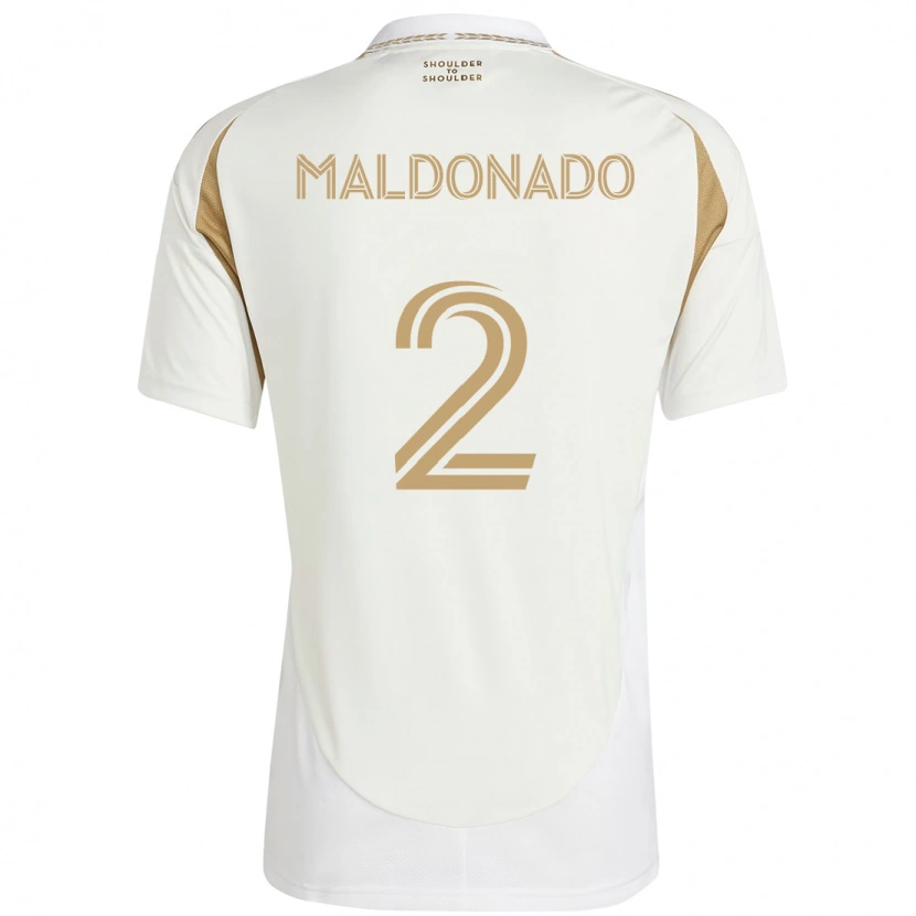 Danxen Women Denil Maldonado #2 White Brown Away Jersey 2025/26 T-Shirt