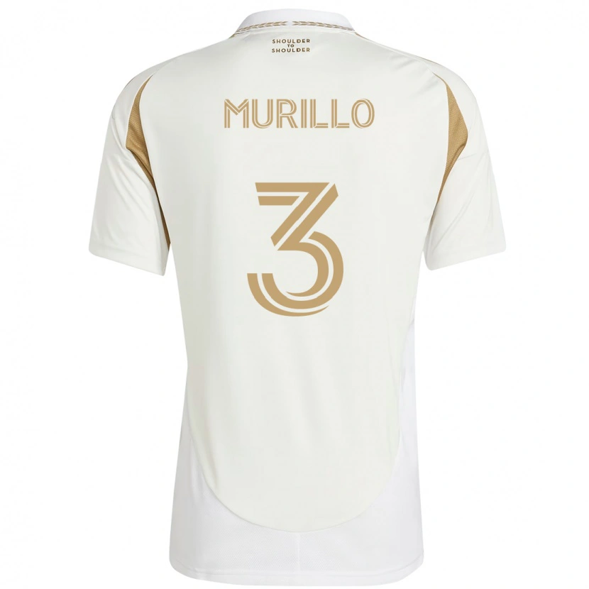 Danxen Women Jesús Murillo #3 White Brown Away Jersey 2025/26 T-Shirt