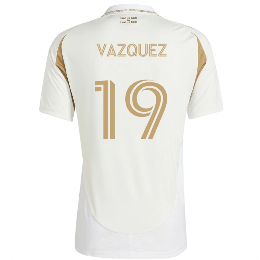Danxen Women Favian Vazquez #19 White Brown Away Jersey 2025/26 T-Shirt