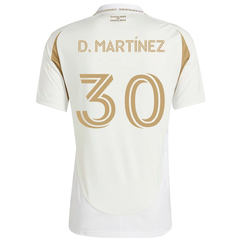 Danxen Women David Martínez #30 White Brown Away Jersey 2025/26 T-Shirt