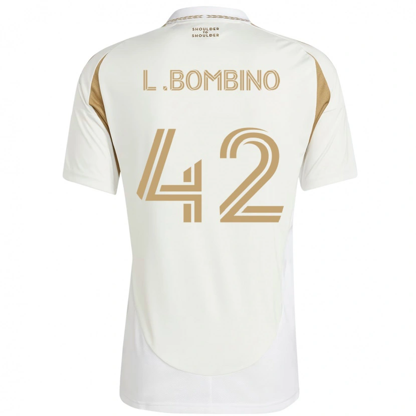 Danxen Women Luca Bombino #42 White Brown Away Jersey 2025/26 T-Shirt