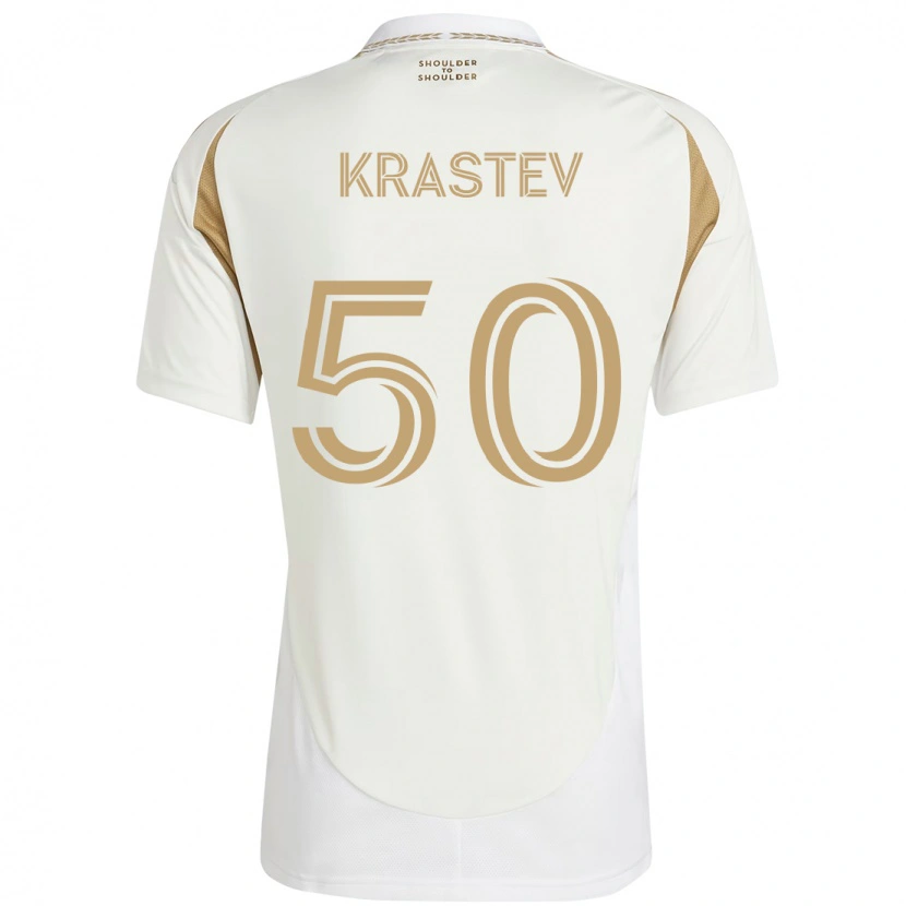 Danxen Women Filip Krastev #50 White Brown Away Jersey 2025/26 T-Shirt