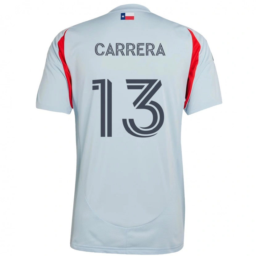 Danxen Women Antonio Carrera #13 Light Blue Red Away Jersey 2025/26 T-Shirt