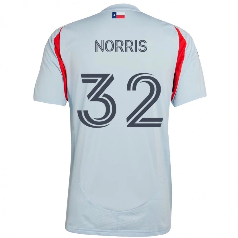 Danxen Women Nolan Norris #32 Light Blue Red Away Jersey 2025/26 T-Shirt