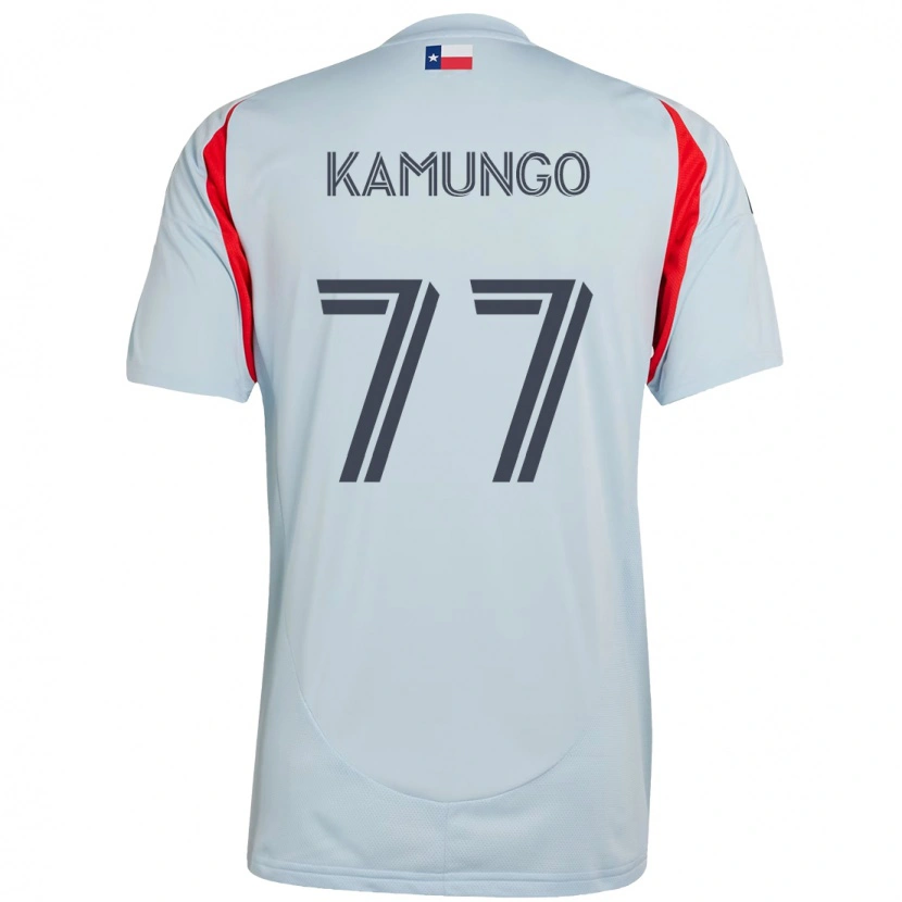 Danxen Women Bernard Kamungo #77 Light Blue Red Away Jersey 2025/26 T-Shirt