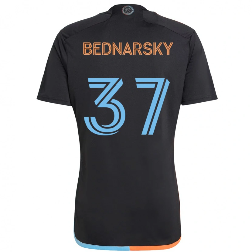 Danxen Women Stevo Bednarsky #37 Black Blue Orange Away Jersey 2025/26 T-Shirt