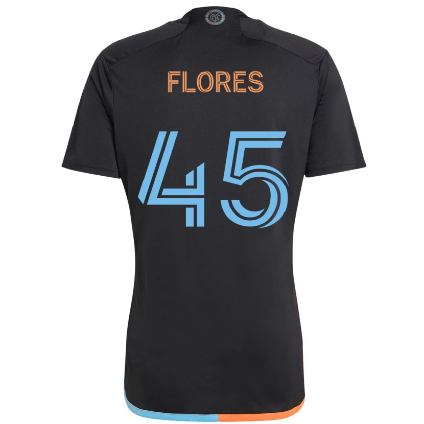 Danxen Women Brian Flores #45 Black Blue Orange Away Jersey 2025/26 T-Shirt