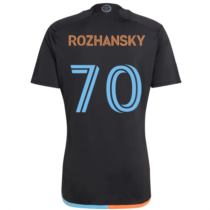 Danxen Women Jake Rozhansky #70 Black Blue Orange Away Jersey 2025/26 T-Shirt