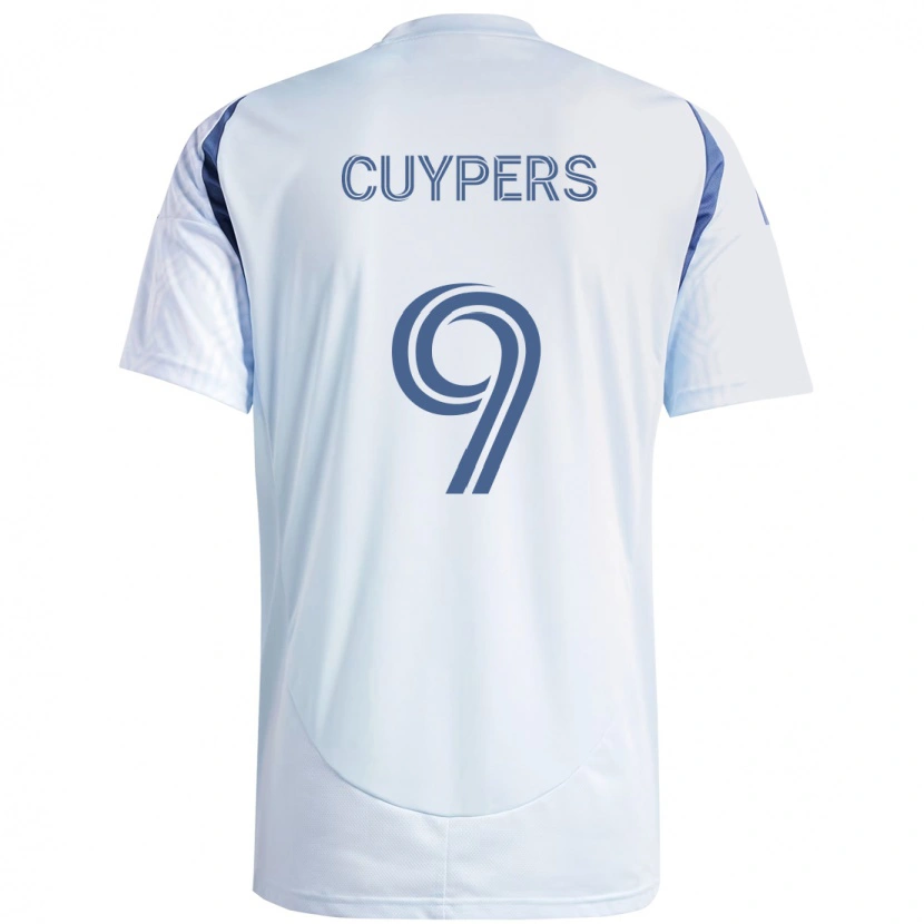 Danxen Women Hugo Cuypers #9 Light Sky Blueblue Away Jersey 2025/26 T-Shirt