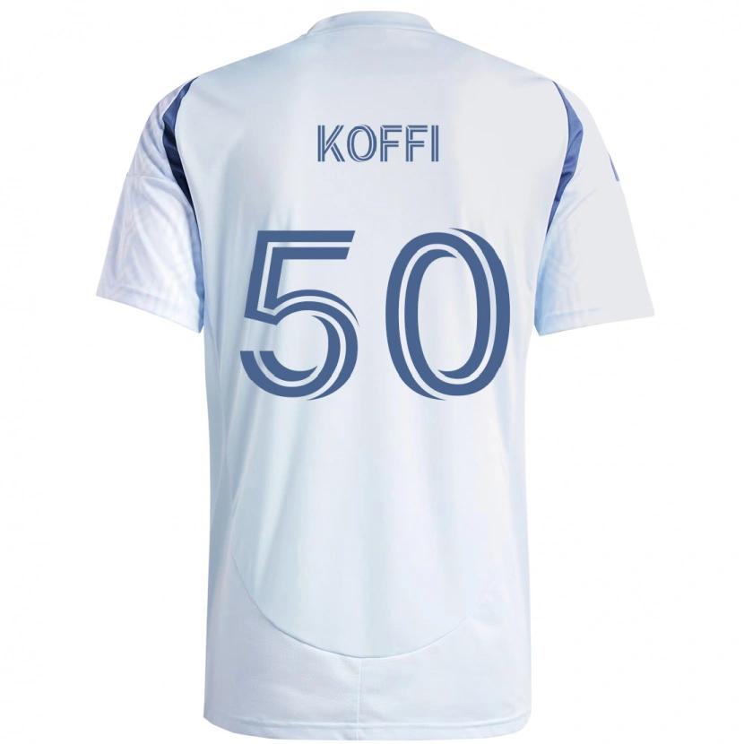 Danxen Women Christian Koffi #50 Light Sky Blueblue Away Jersey 2025/26 T-Shirt