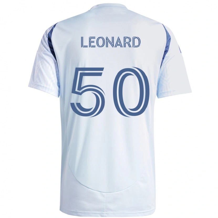 Danxen Women Eric Leonard #50 Light Sky Blueblue Away Jersey 2025/26 T-Shirt