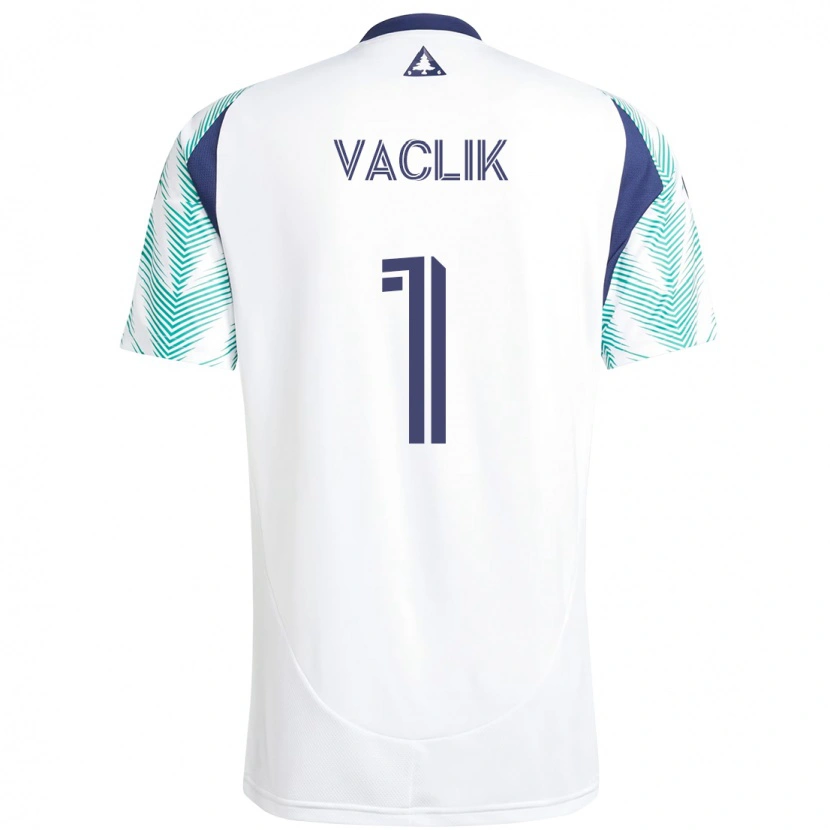 Danxen Women Tomas Vaclik #1 White Blue Away Jersey 2025/26 T-Shirt