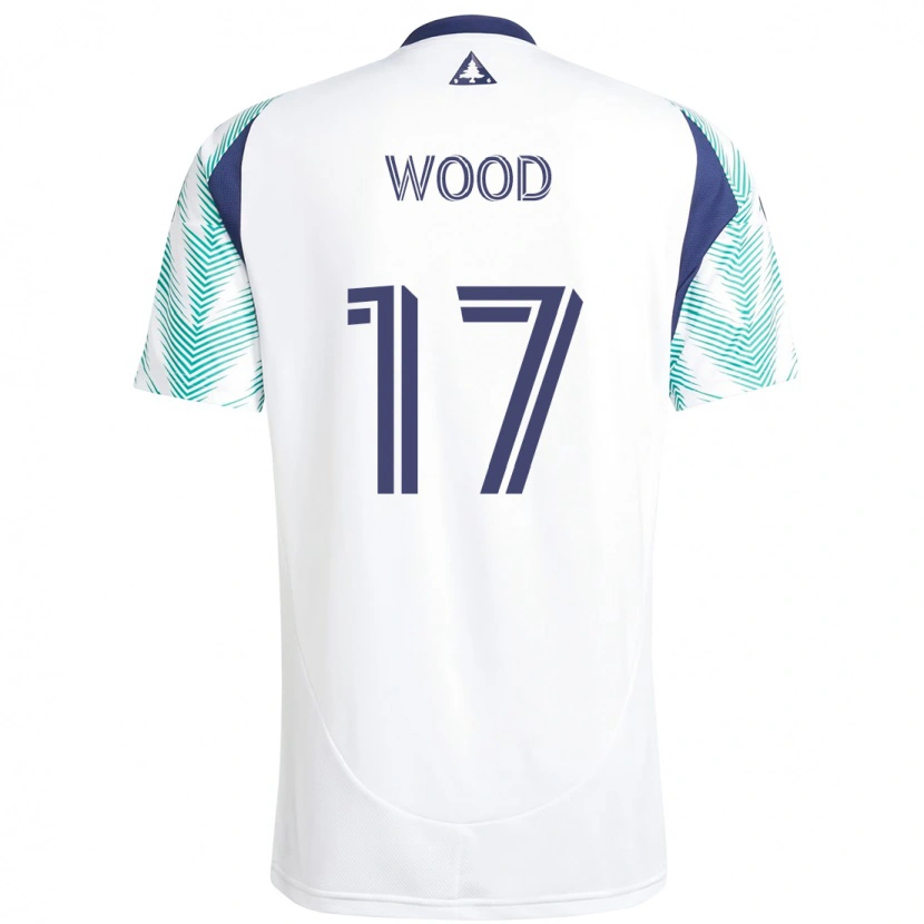 Danxen Women Bobby Wood #17 White Blue Away Jersey 2025/26 T-Shirt