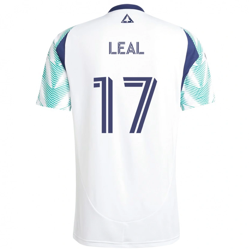 Danxen Women Patrick Leal #17 White Blue Away Jersey 2025/26 T-Shirt